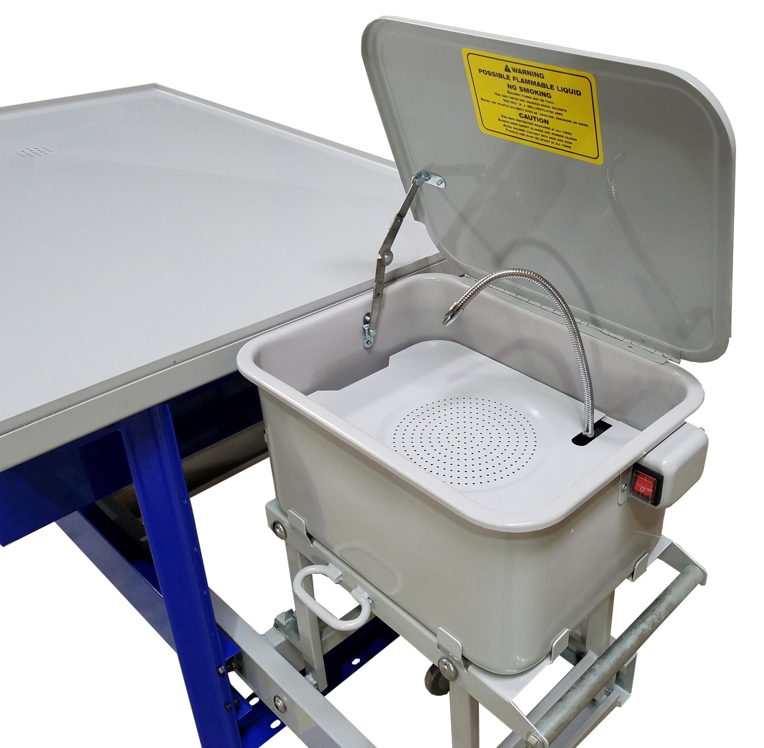 Tear Down Table W/Parts Washer