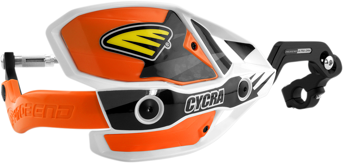 CYCRA Ultra Probend CRM Wrap Around Handguards for 1-1/8" Handlebars - White/Orange 1CYC-7408-22X