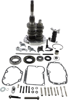 BAKER DRIVETRAIN Gear Set - Overdrive/6-Speed - Polished - '90-'97 Harley-Davidson OD6-401-02
