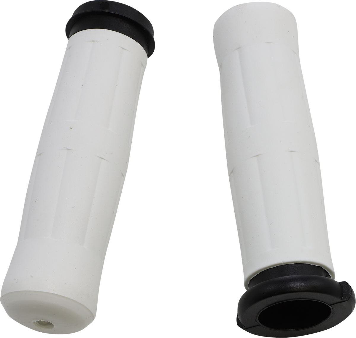 AVON GRIPS Old School Rubber Grips - Throttle-By-Wire - White OLD-69-WHITE-FL