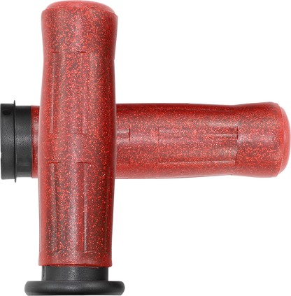 AVON GRIPS Old School Rubber Grips - Throttle-By-Wire - Sparkling Red OLD-69-SRED-FLY