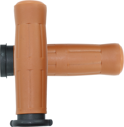 AVON GRIPS Old School Rubber Grips - Throttle-By-Wire - Tan OLD-69-TAN-FLY