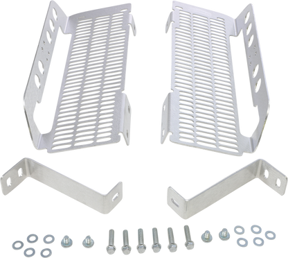 DEVOL Radiator Guards - Brushed Aluminum - Honda 0101-1105
