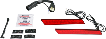 CUSTOM DYNAMICS Saddlebag Light - Red Lens CD-LATCH-DC-R
