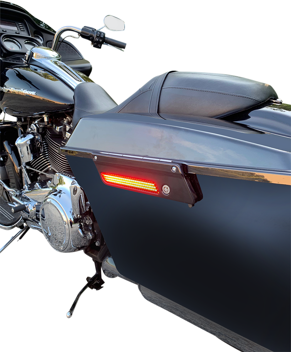 CUSTOM DYNAMICS Saddlebag Light - Red Lens CD-LATCH-DC4-R