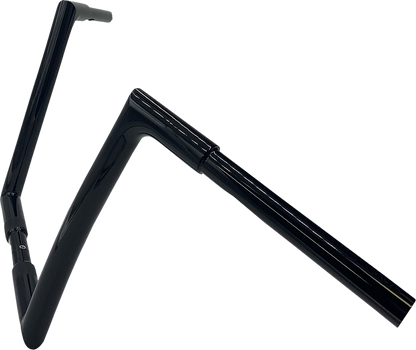 FAT BAGGERS INC. 1-1/4" EZ Install Flat Top Handlebar - 12" - Black 708012-B