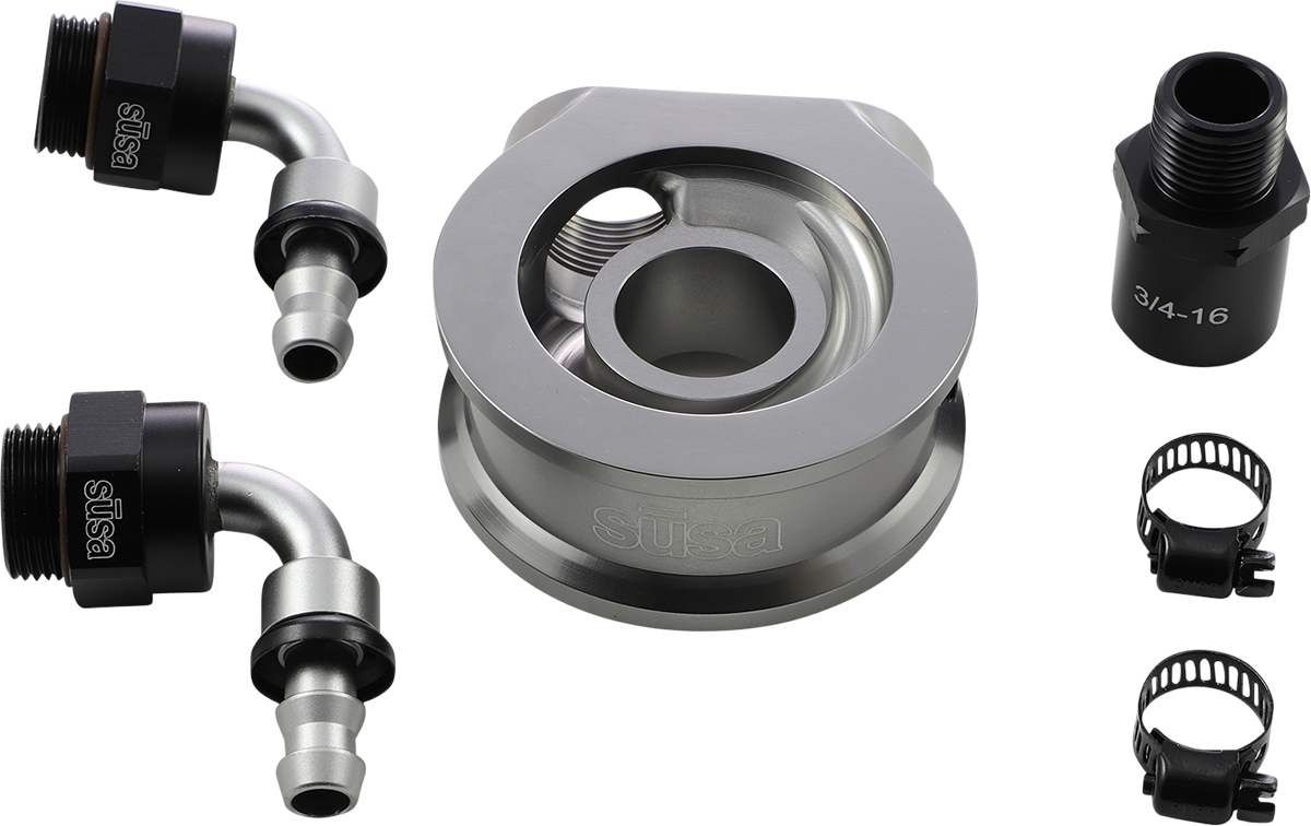 JAGG OIL COOLERS Oil Filter Adapter - Big Twin/Sportster 4500
