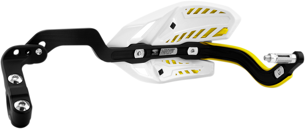CYCRA Ultra Probend CRM Wrap Around Handguards for 1-1/8" Handlebars - White/Yellow 1CYC-7408-55X