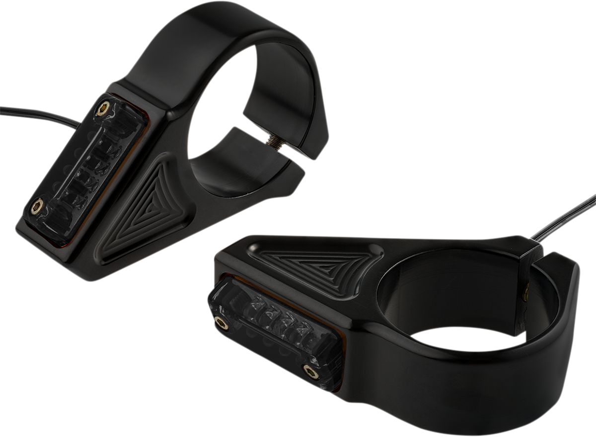 JOKER MACHINE Turn Signal - 39 mm - Amber - Black 05-303-1