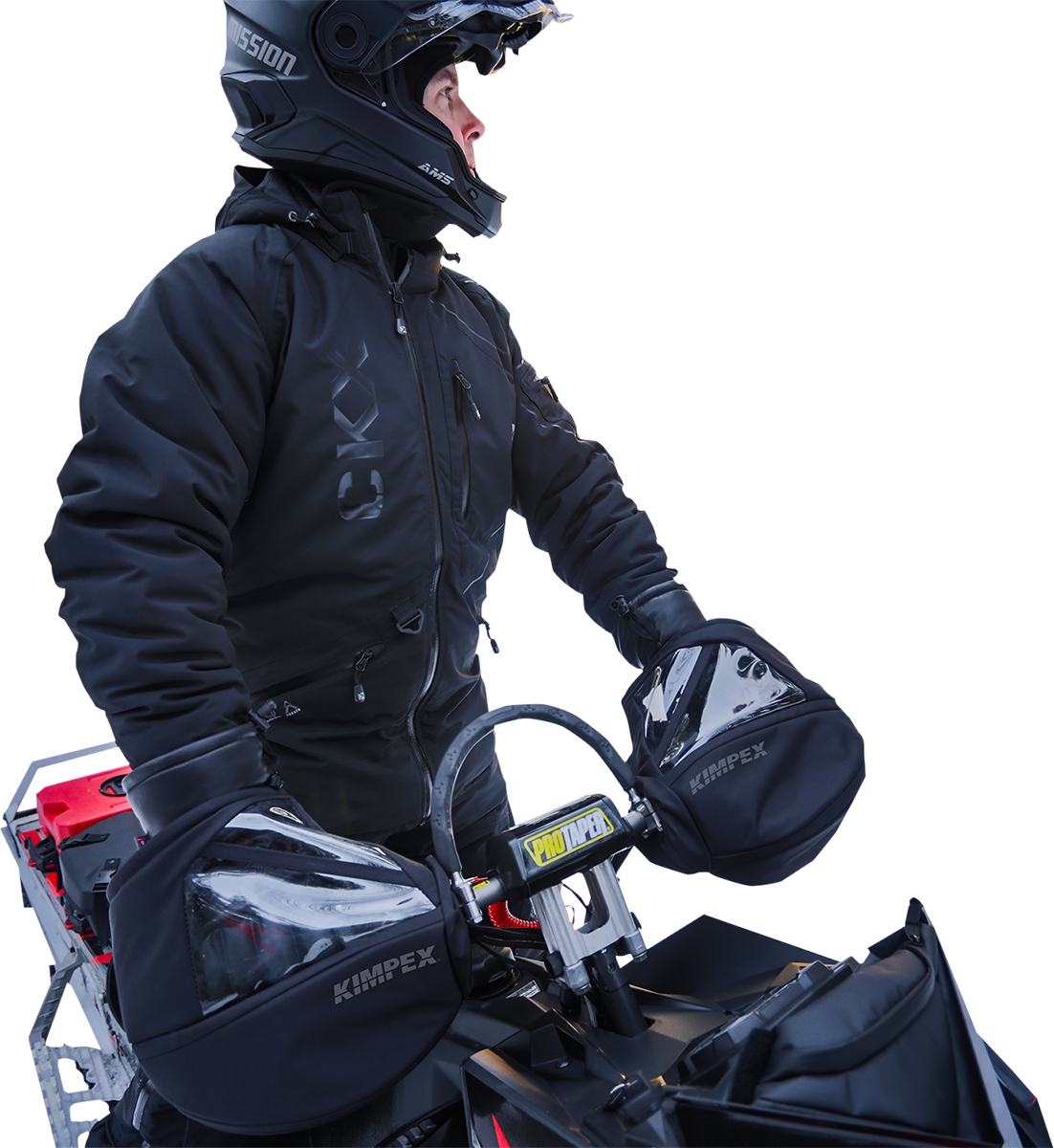 KIMPEX Snowmobile Muffs with Window - Polyester 370292