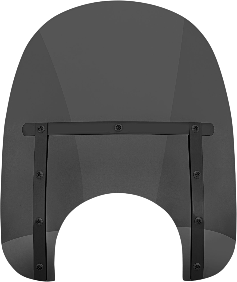 MEMPHIS SHADES Memphis Slim Windshield - 15" - 9" Headlight Cutout - Night Shades Dark Black Smoke MEB41210