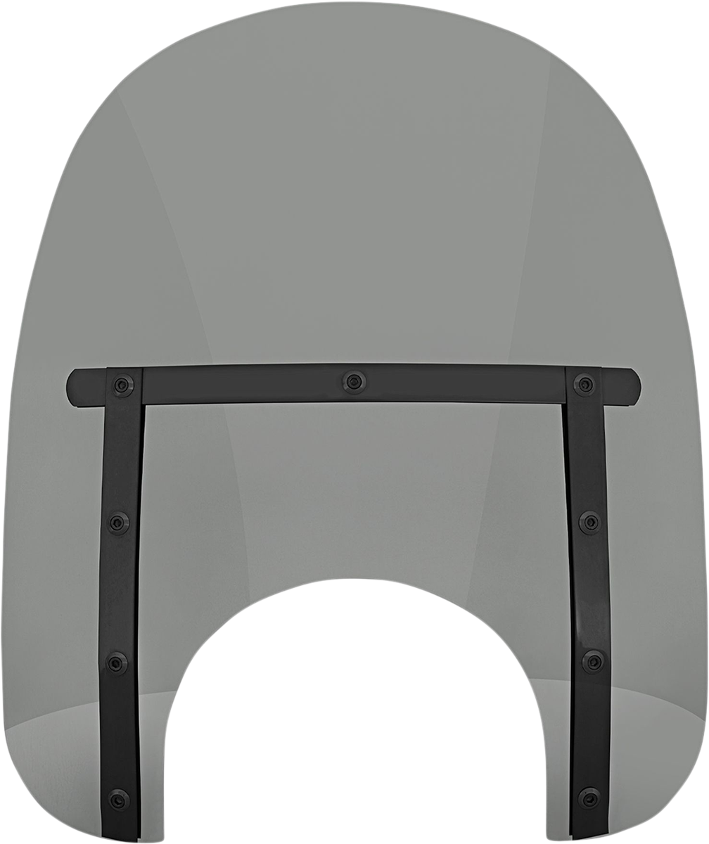 MEMPHIS SHADES Memphis Slim Windshield - 15" - 9" Headlight Cutout - Night Shades Black Smoke MEB41212