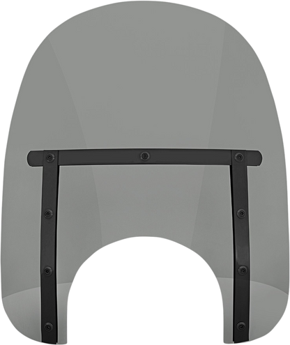 MEMPHIS SHADES Memphis Slim Windshield - 15" - 9" Headlight Cutout - Night Shades Black Smoke MEB41212
