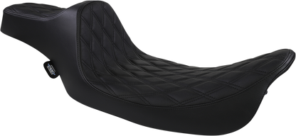 DRAG SPECIALTIES SEATS Extended Reach Predator III Seat - Double Diamond - Black Stitching - FL '99-'07 08011369