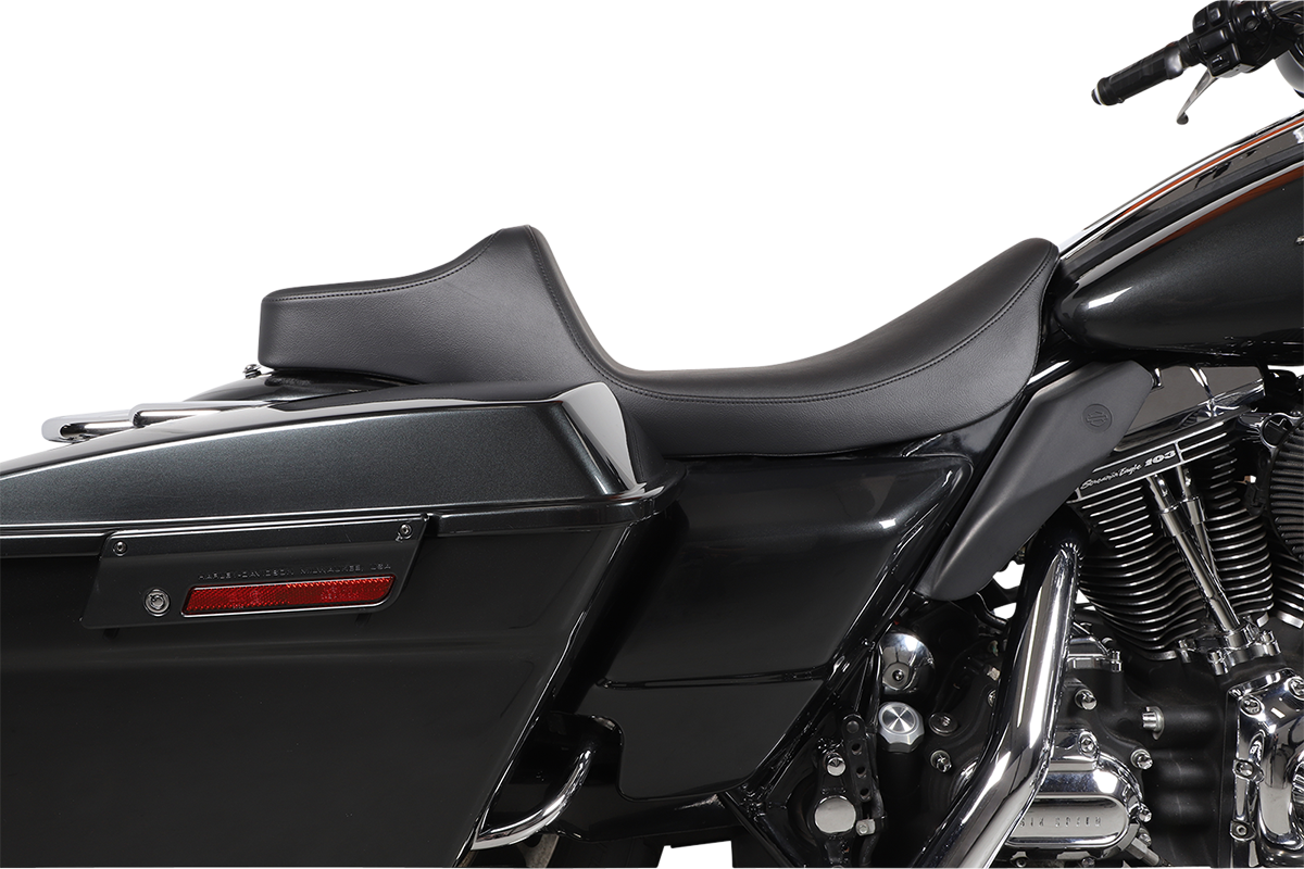 DRAG SPECIALTIES SEATS Extended Reach Predator III Seat - Smooth - Black - FL '99-'07 08011368