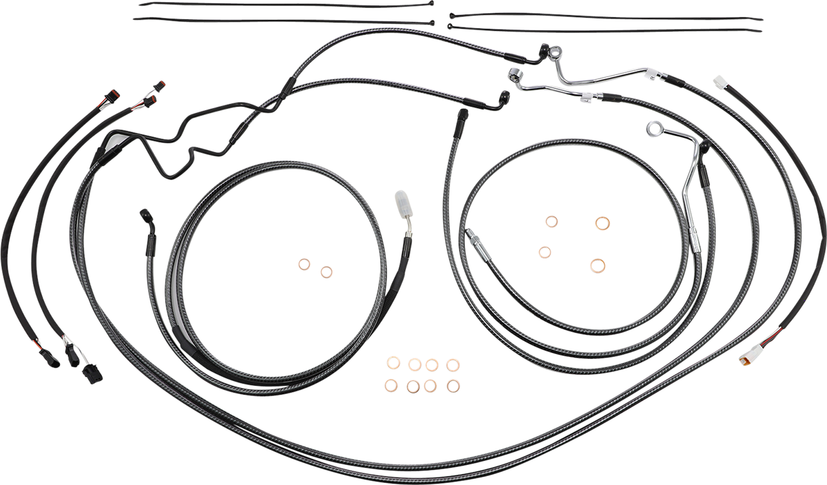 MAGNUM SHIELDING KARBONFIBR Designer Handlebar Installation Kit - 15"-17" - '17-'20 FLH 787842