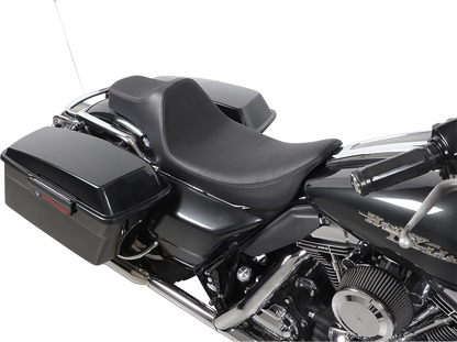 DRAG SPECIALTIES SEATS Extended Reach Predator III Seat - Smooth - Black - FL '99-'07 08011368