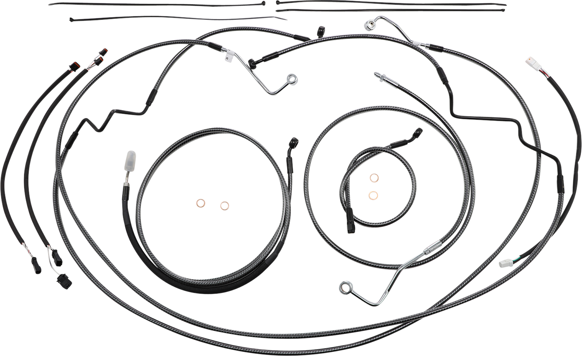 MAGNUM SHIELDING KARBONFIBR Designer Handlebar Installation Kit - 12"-14" - '17-'20 FLTR 787871