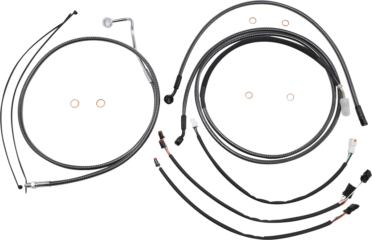 MAGNUM SHIELDING KARBONFIBR Designer Handlebar Installation Kit - 15"-17" - '17-21-FLTR 787882