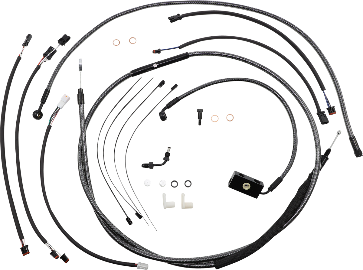 MAGNUM SHIELDING KARBONFIBR Designer Handlebar Installation Kit - 12"-14" - '18-'24 Softail 787941