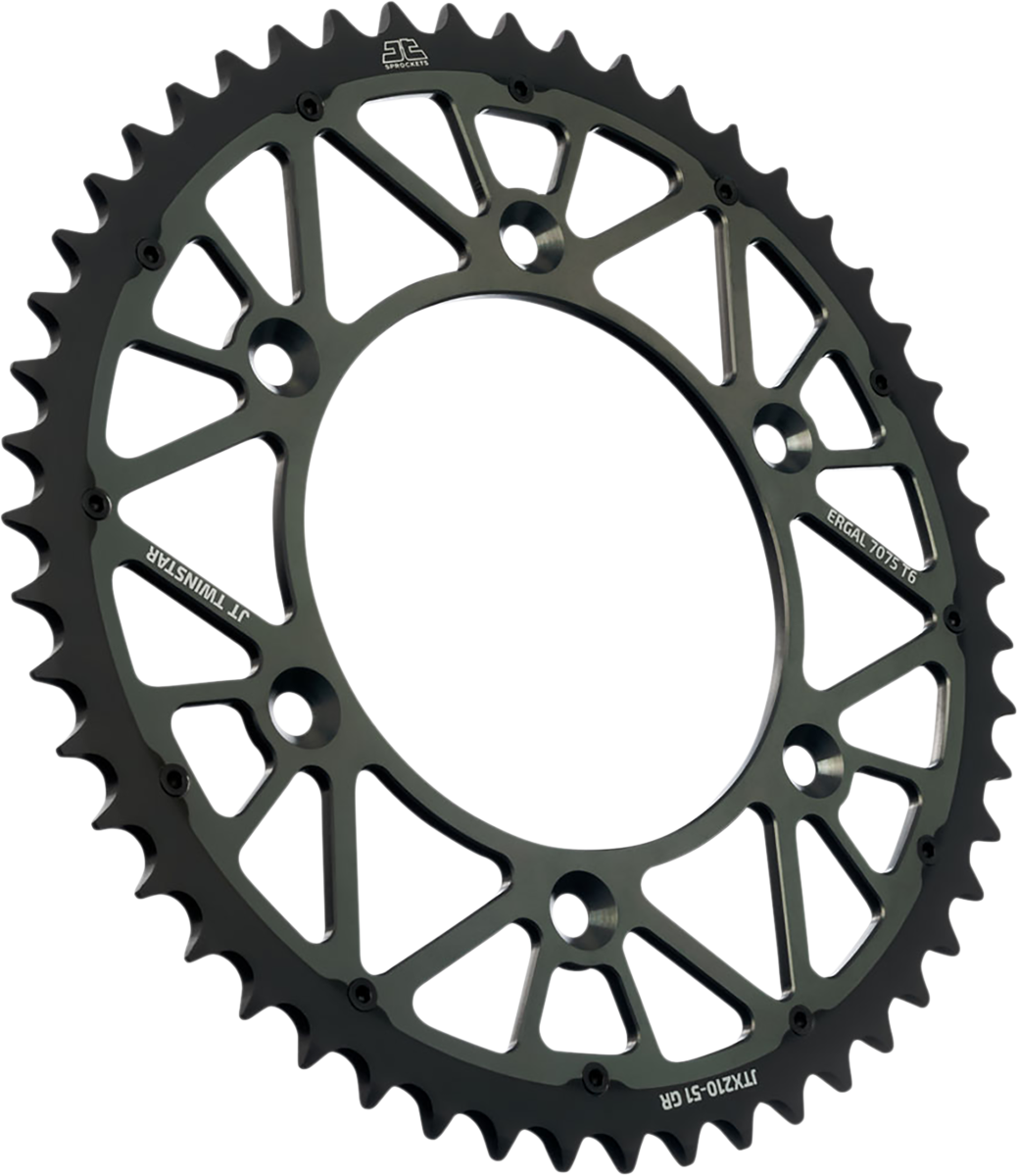 JT SPROCKETS Rear Sprocket - Twinstar - 50 Tooth - Graphite - Beta/Honda JTX210.50GR