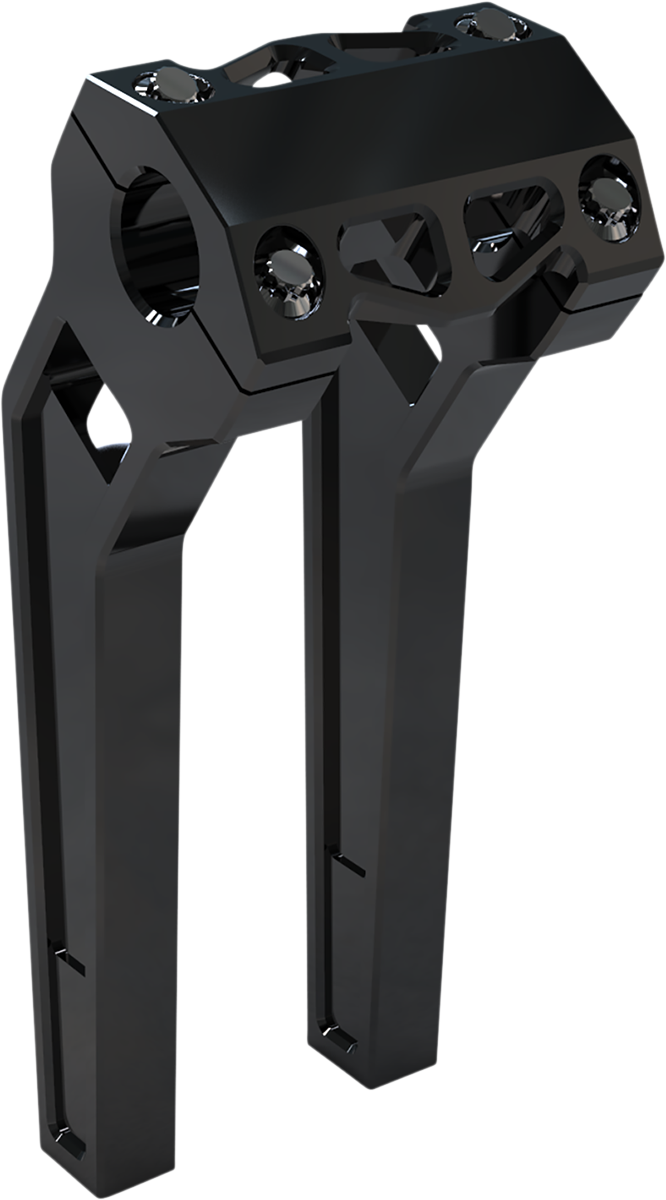 LA CHOPPERS Performance Risers - Pullback - 10" x 1-1/4" - Black Anodized LA-7481-10B