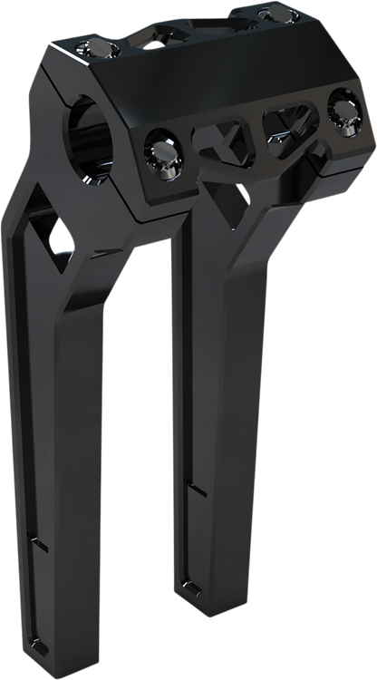 LA CHOPPERS Performance Risers - Pullback - 10" x 1-1/4" - Black Anodized LA-7481-10B