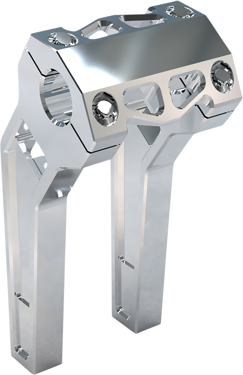 LA CHOPPERS Performance Risers - Pullback - 8" x 1-1/4" - Raw LA-7481-08R