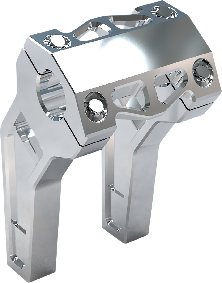 LA CHOPPERS Performance Risers - Pullback - 6" x 1-1/4" - Raw LA-7481-06R