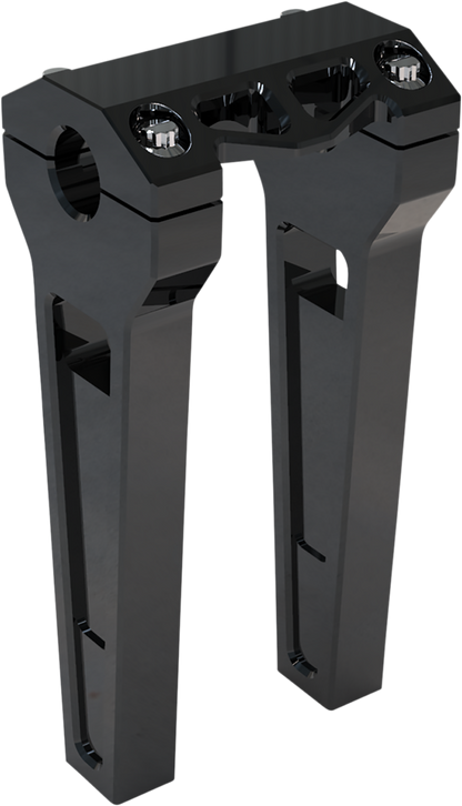 LA CHOPPERS Performance Risers - Straight - 8" - Black Anodized LA-7470-08B