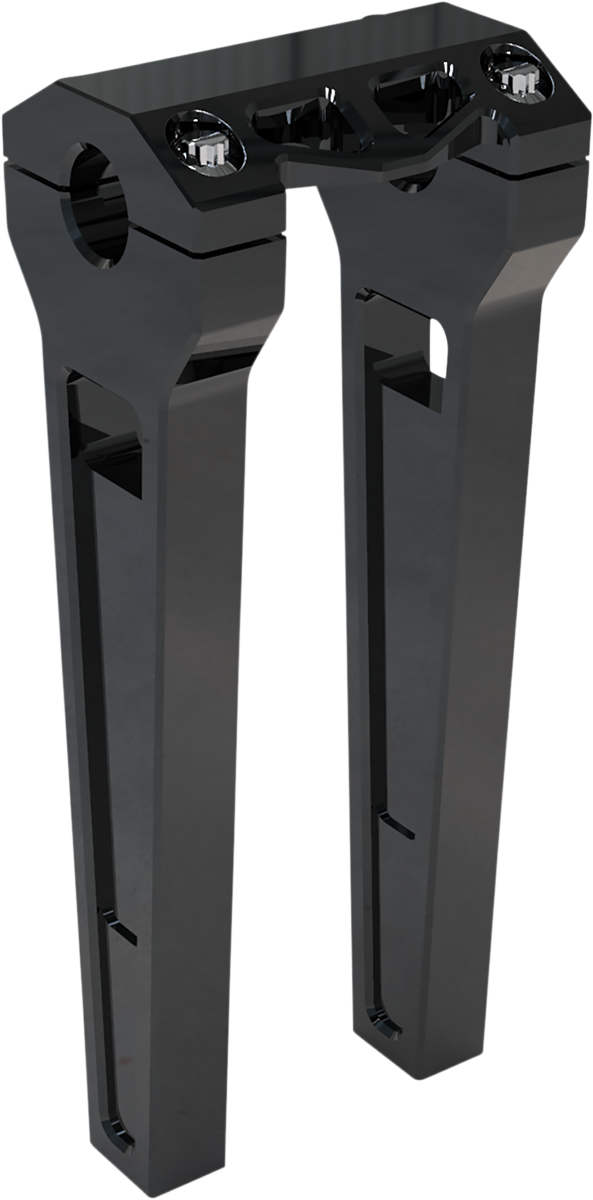 LA CHOPPERS Performance Risers - Straight - 10"- Black Anodized LA-7470-10B
