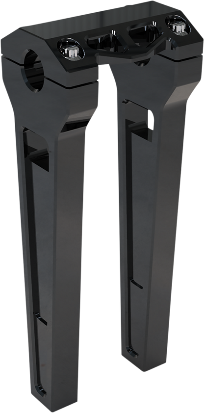 LA CHOPPERS Performance Risers - Straight - 10"- Black Anodized LA-7470-10B