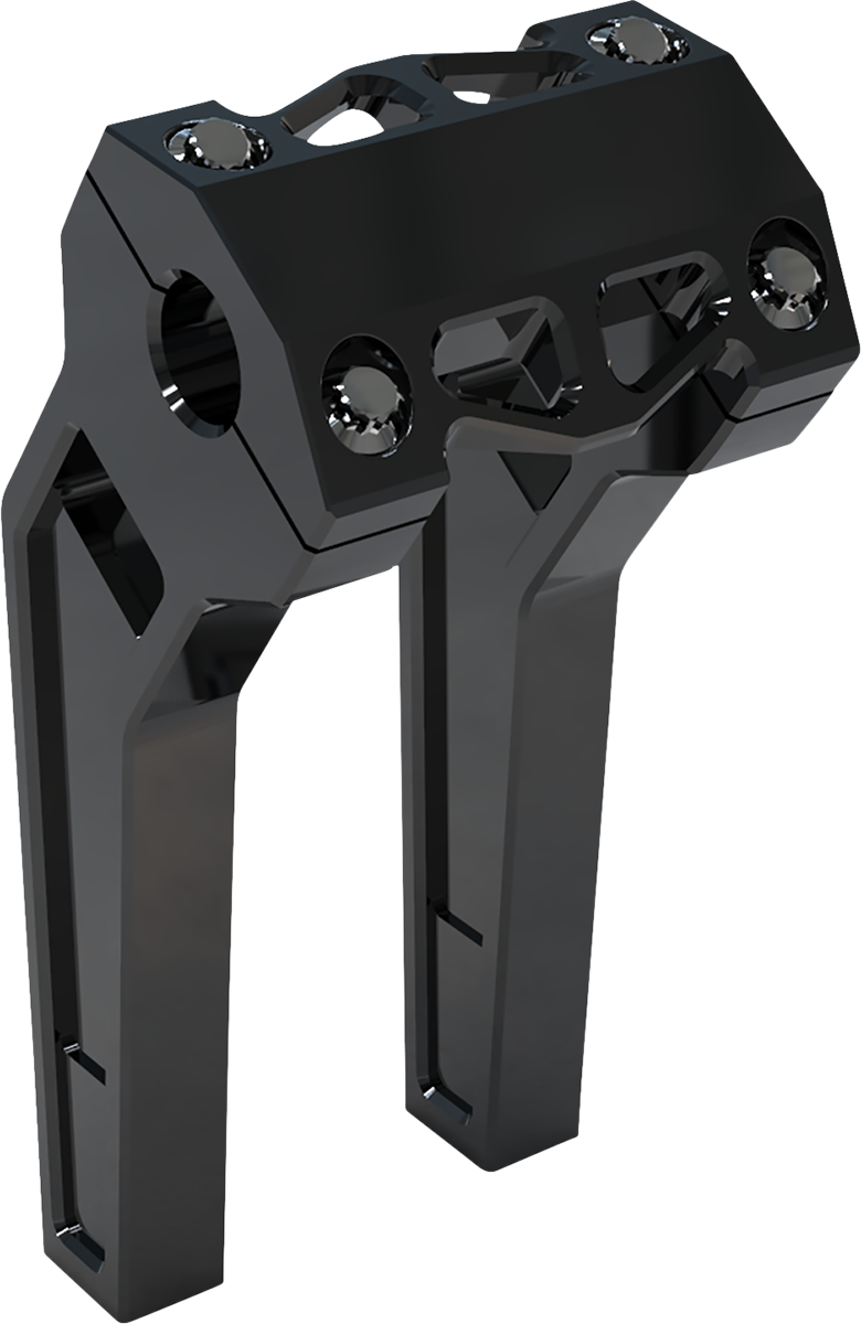 LA CHOPPERS Performance Risers - Pullback - 8" - Black Anodized LA-7471-08B