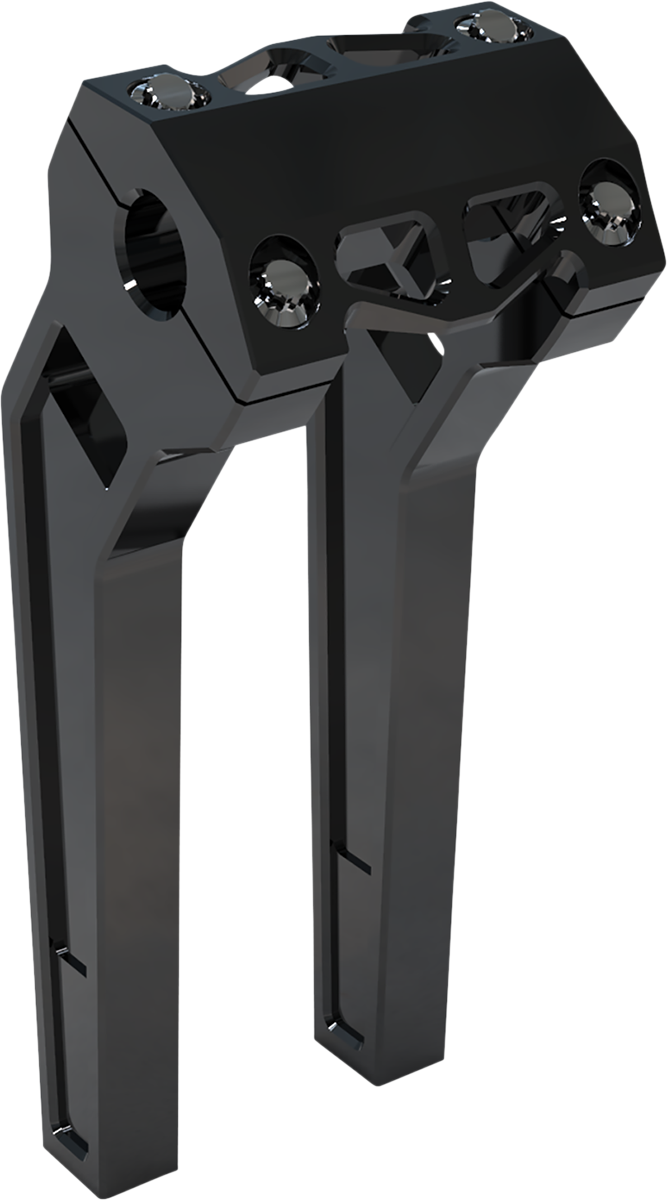 LA CHOPPERS Performance Risers - Pullback - 10" - Black Anodized LA-7471-10B