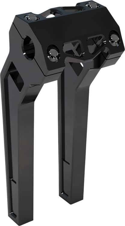 LA CHOPPERS Performance Risers - Pullback - 10" - Black Anodized LA-7471-10B