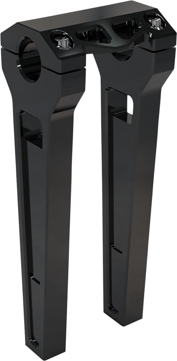 LA CHOPPERS Performance Risers - Straight - 10" x 1-1/4" - Black Anodized LA-7480-10B