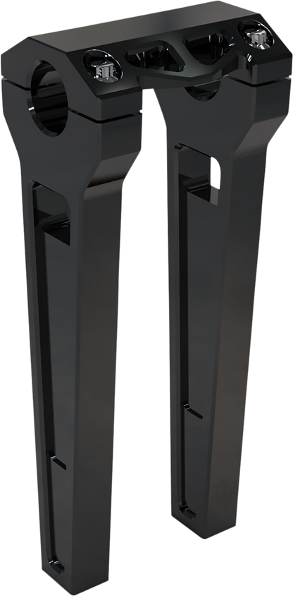 LA CHOPPERS Performance Risers - Straight - 10" x 1-1/4" - Black Anodized LA-7480-10B