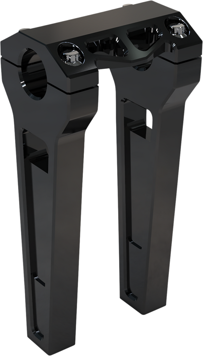 LA CHOPPERS Performance Risers - Straight - 8" x 1-1/4" - Black Anodized LA-7480-08B