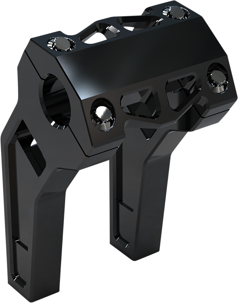 LA CHOPPERS Performance Risers - Pullback - 6" x 1-1/4" - Black Anodized LA-7481-06B