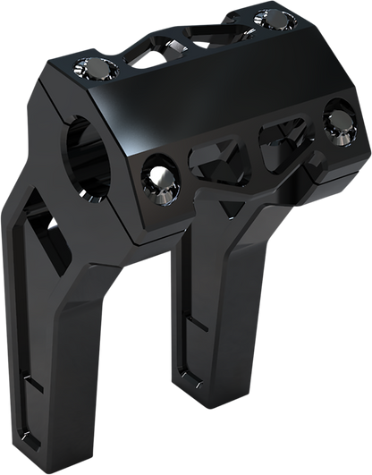 LA CHOPPERS Performance Risers - Pullback - 6" x 1-1/4" - Black Anodized LA-7481-06B