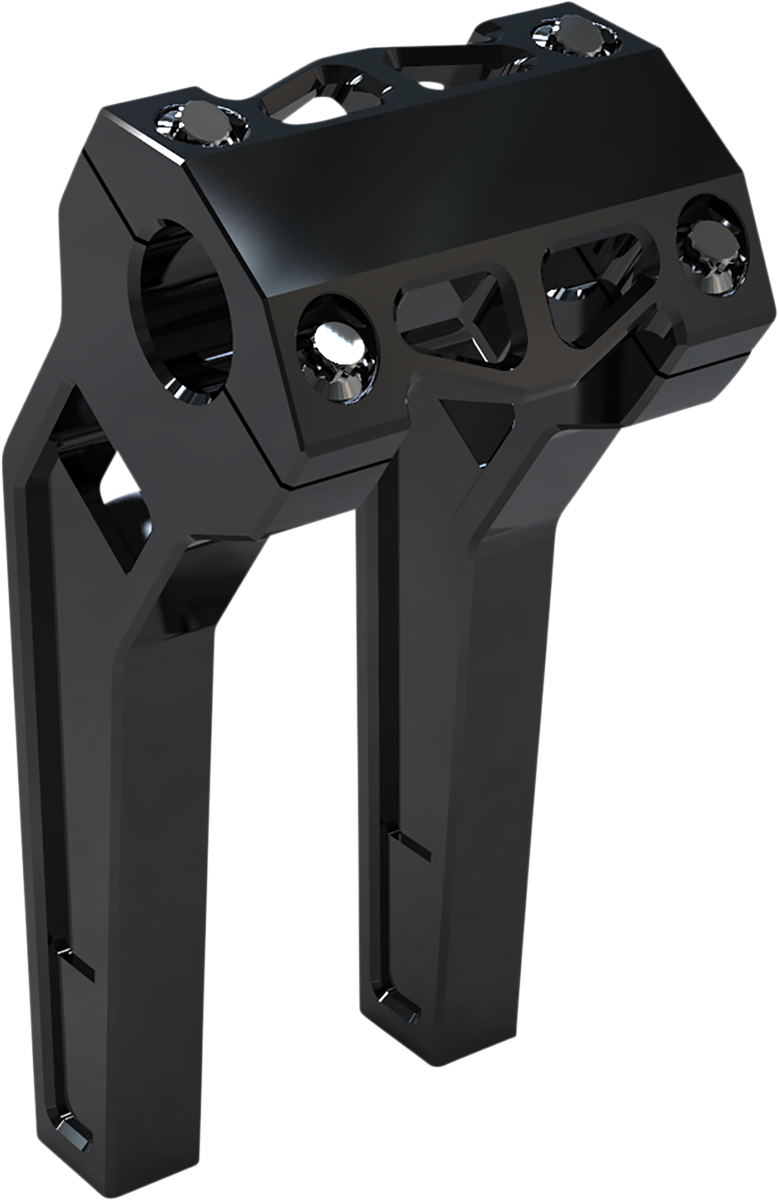 LA CHOPPERS Performance Risers - Pullback - 8" x 1-1/4" - Black Anodized LA-7481-08B
