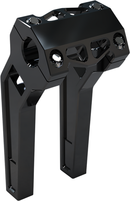 LA CHOPPERS Performance Risers - Pullback - 8" x 1-1/4" - Black Anodized LA-7481-08B