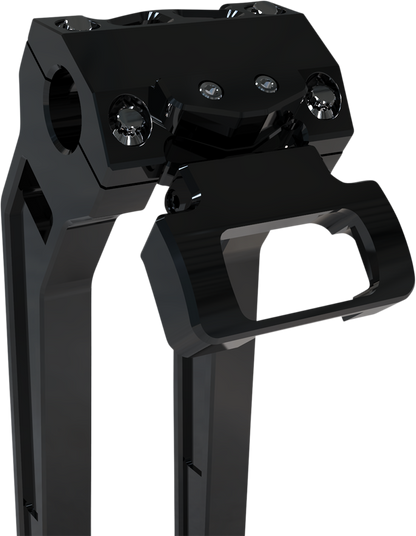 LA CHOPPERS Gauge Mount - Single - Black - Softail LA-7397-00B