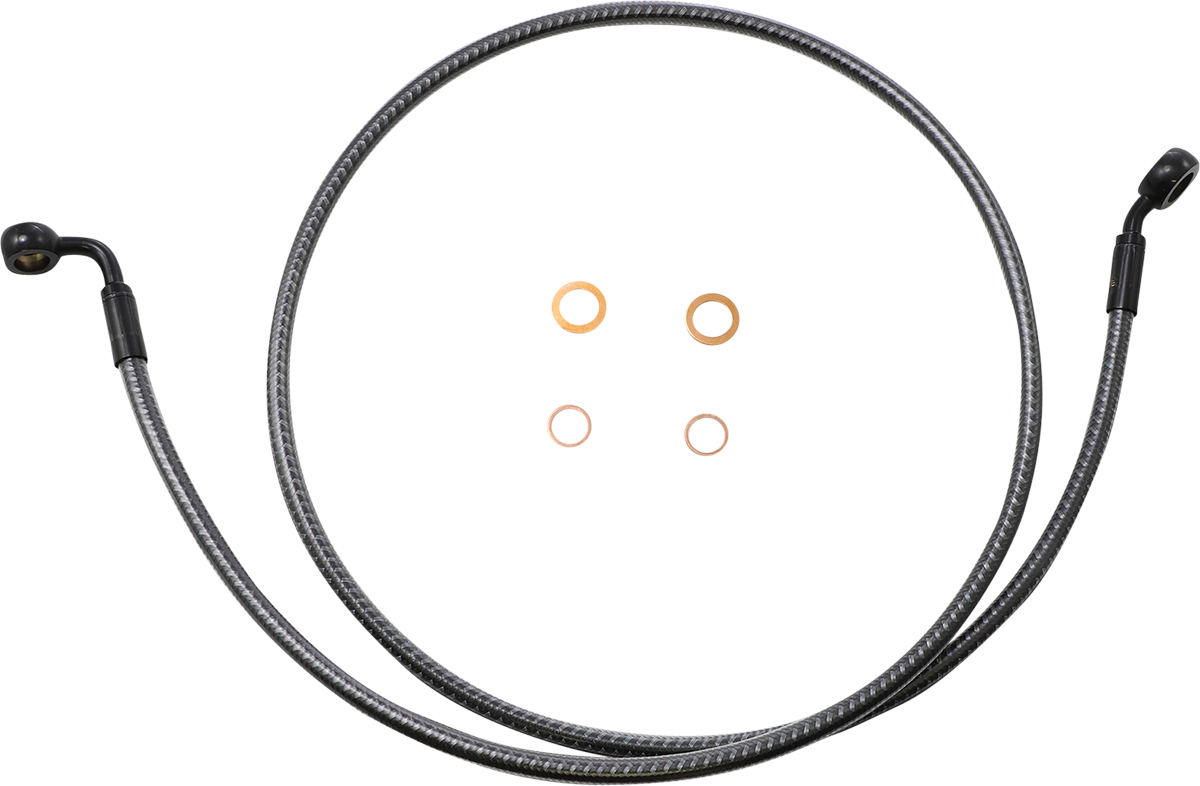 MAGNUM SHIELDING Brake Line - Front - 35°/90° - 50" - KARBONFIBR 76150SW