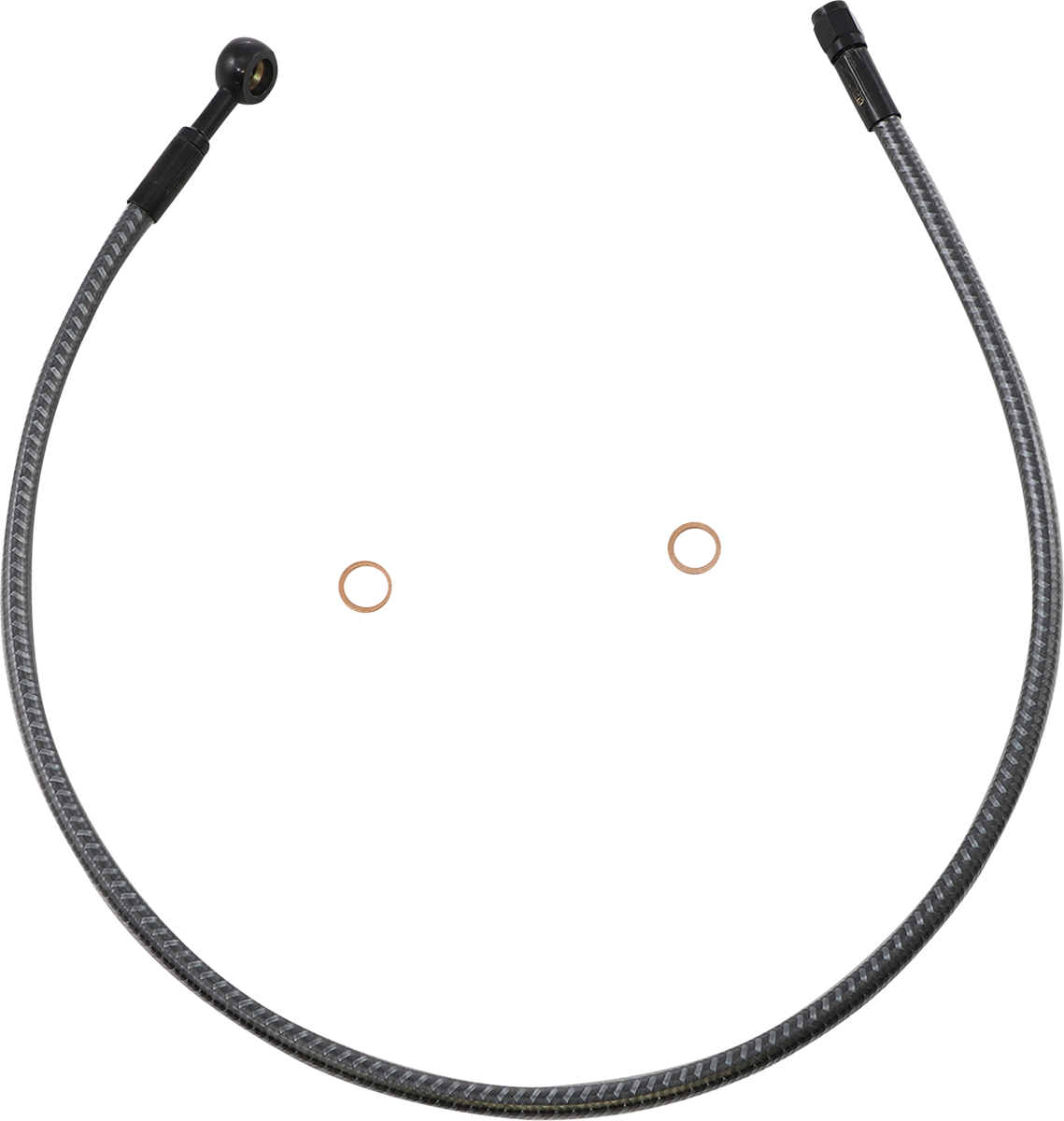 MAGNUM SHIELDING Brake Line - Front - 10 mm - 180° - 28" - KARBONFIBR AS77628