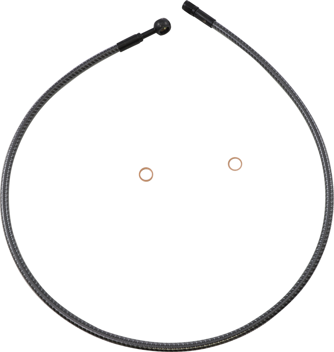 MAGNUM SHIELDING Brake Line - Front - 10 mm - 180° - 36" - KARBONFIBR AS77636