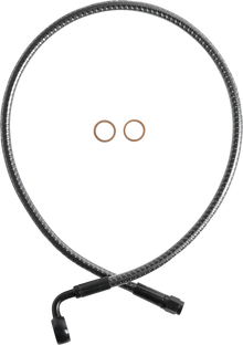 MAGNUM SHIELDING Brake Line - Front - 12 mm - 90° - 26" - KARBONFIBR AS778026