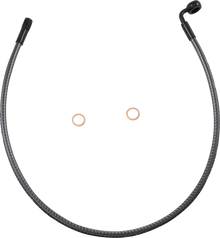 MAGNUM SHIELDING Brake Line - Front - 12 mm - 90° - 28" - KARBONFIBR AS778028