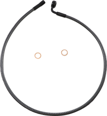 MAGNUM SHIELDING Brake Line - Front - 12 mm - 90° - 32" - KARBONFIBR AS778032