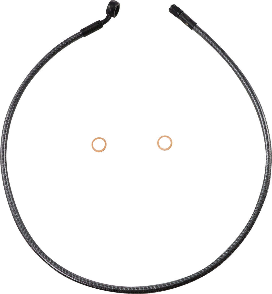 MAGNUM SHIELDING Brake Line - Front - 12 mm - 35° - 34" - KARBONFIBR AS778134